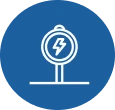 Parqueo gratuito y estación de carga para vehículos eléctricos
